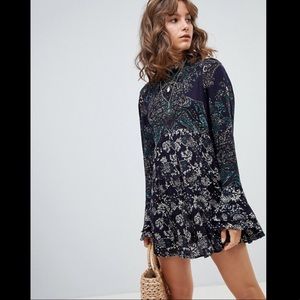 SOLD Free People the lady luck printed tunic dress